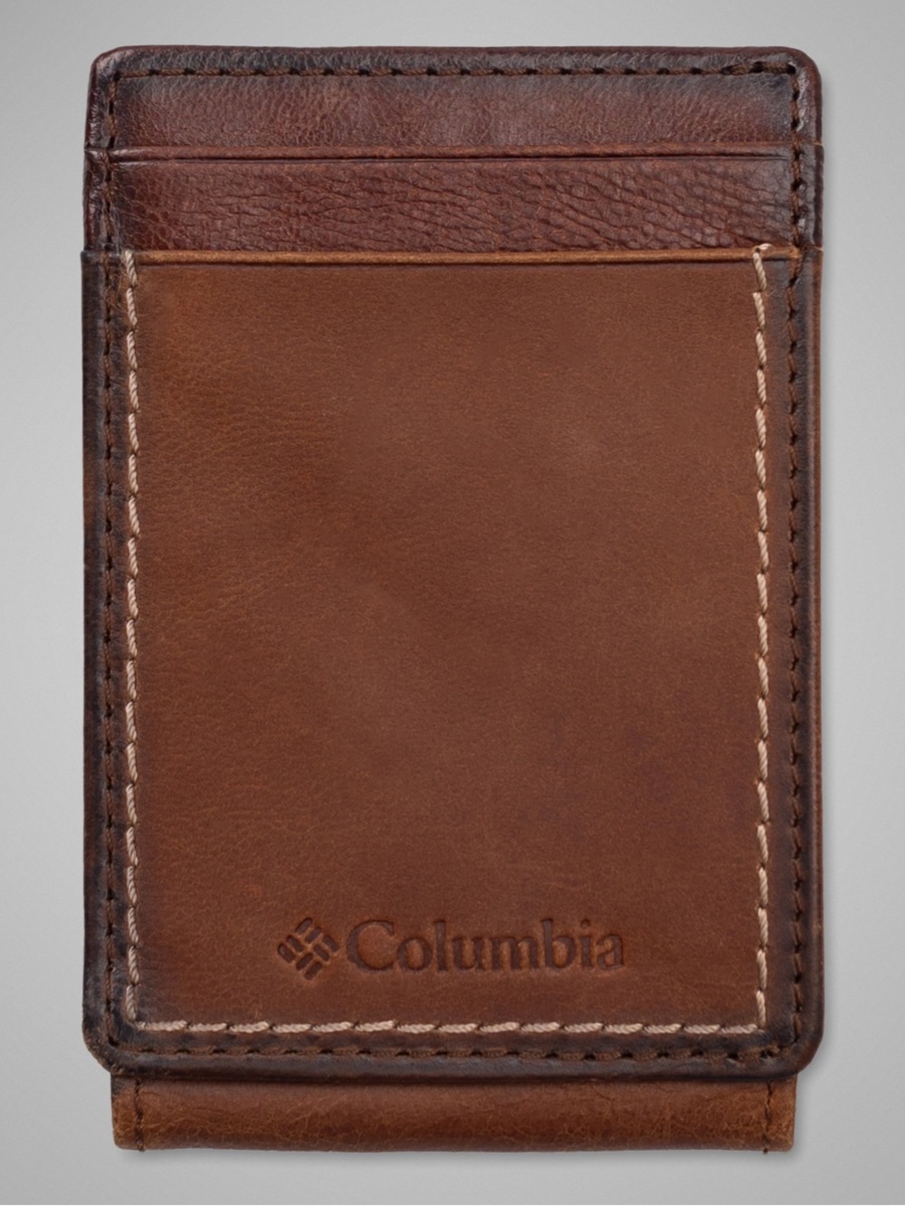 NEW! Columbia Men's Zion Park Front Pocket Wallet Slim Genuine Leather NWOT - Picture 2 of 5